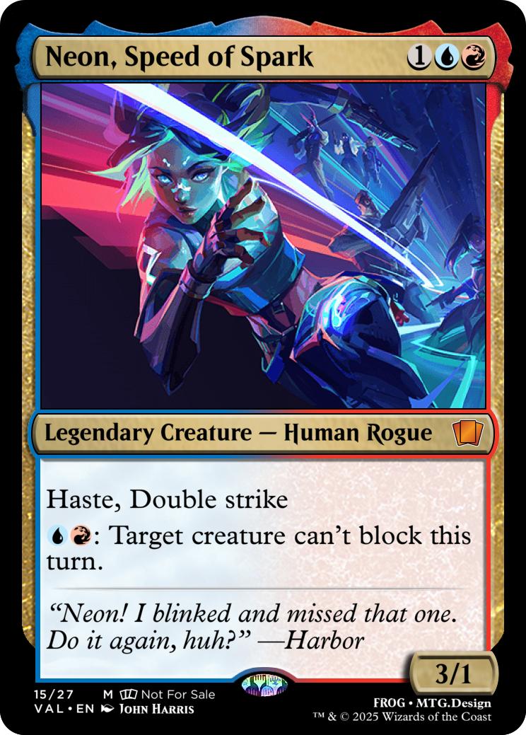 Neon MTG Card